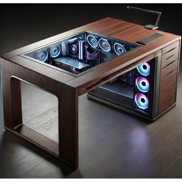 Bespoke Integrated Pc Legacy Desk - Truly Stand Out